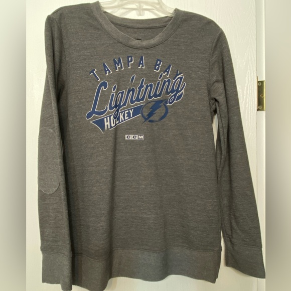 CCM Tops - CCM Gray Tampa Bay Lightning Sweatshirt